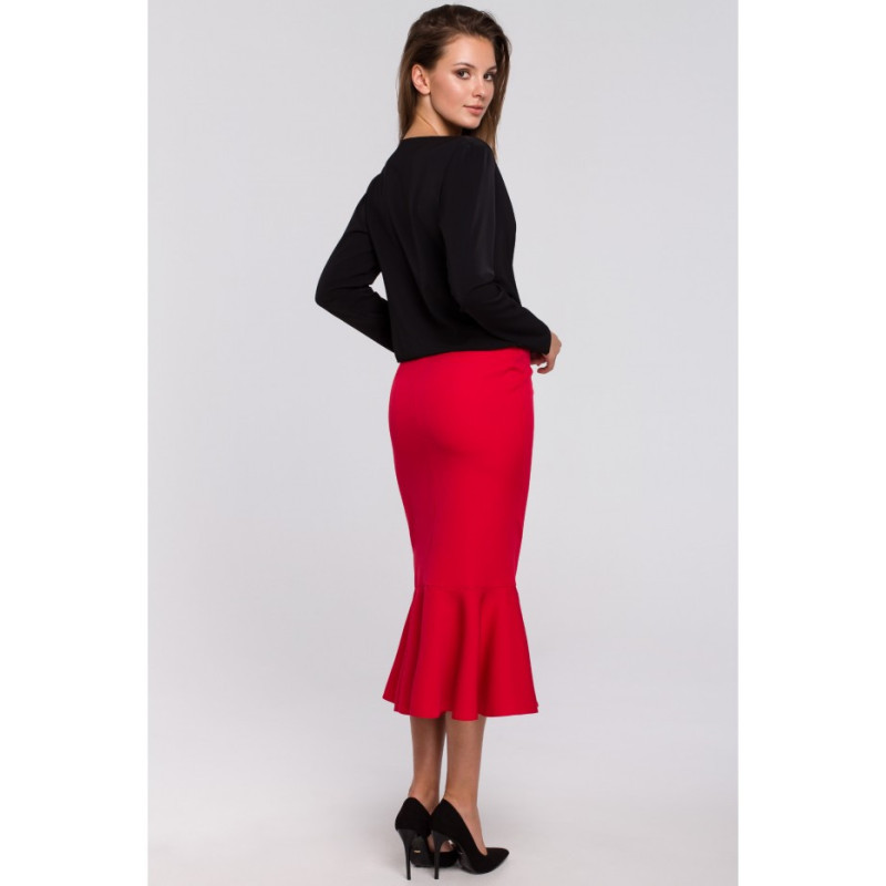 K037 Palaidinė ilgomis rankovėmis su voku - juoda 2