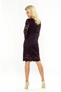  Lace dress with neckline - black 170-1 
