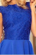  157-5 Dress MARTA with lace - royal blue 