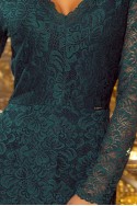  170-3 Lace dress with neckline - green 