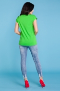 Žali marškinėliai moteriai