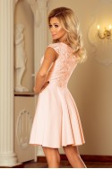  157-7 Dress MARTA with lace - peach 