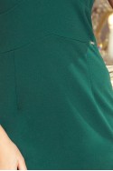 227-1 MEGAN A dress with a neckline - green color 