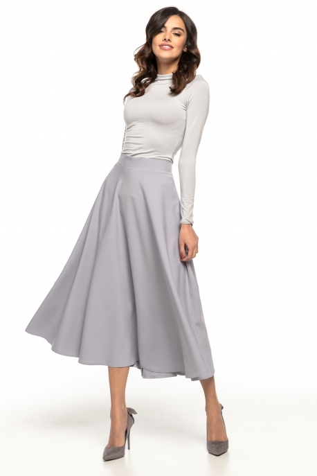 Stilingas šviesiai pilkas sijonas