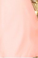 217-4 NEVA Trapezoidal dress with flared sleeves - pastel pink 
