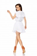 Set blouse + skirt with ruffles LG500 white