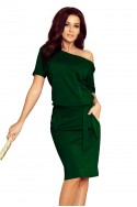  249-2 CASSIE - dress with short sleeves - green 