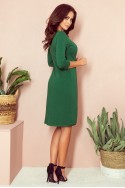  255-2 IRIS Dress with pleats - green 