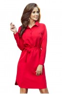  284-1 CAMILLE Shirt dress with pockets - red 