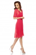 Airy envelope dress L255 raspberry