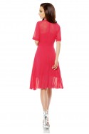 Airy envelope dress L255 raspberry