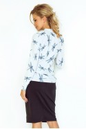  Blouse with bond - white - dragonfly 140-1 