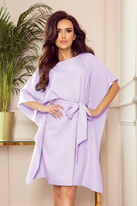  287-8 SOFIA Butterfly dress - bright heather 