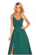  299-4 CHIARA elegant maxi dress with straps - green 