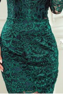  170-9 Lace dress with neckline - green 
