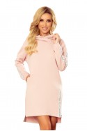  322-2 Hoodie with pockets - dirty pink 
