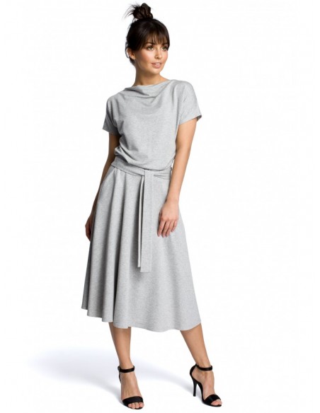 B067 Flared dress - grey