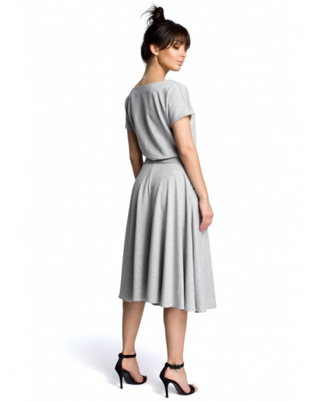 B067 Flared dress - grey