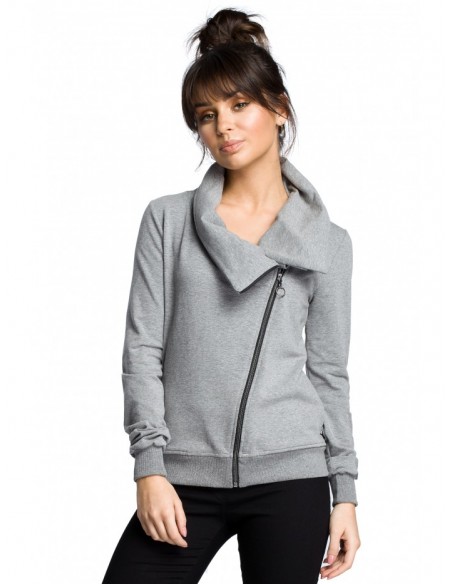 B071 Zipped sweatshirt - grey