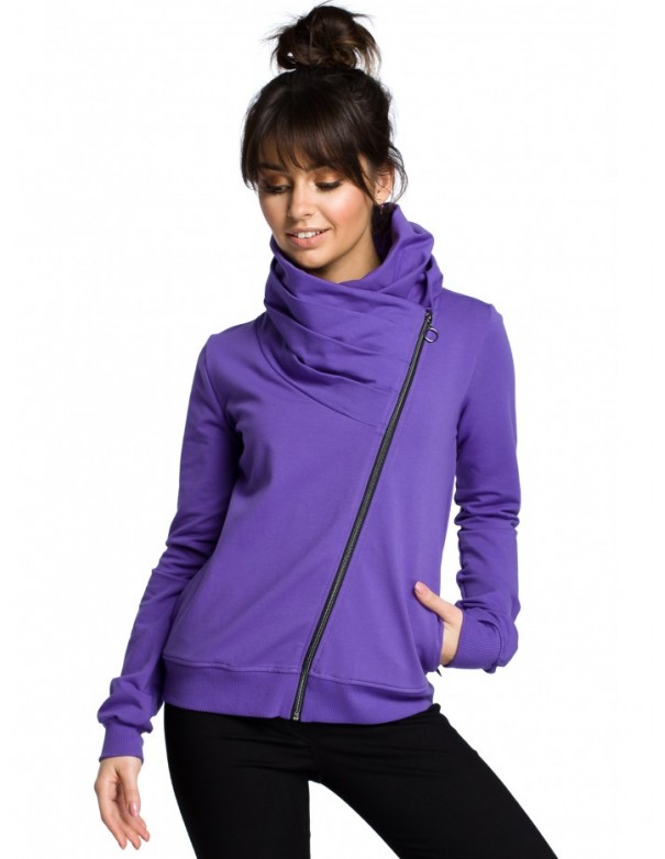 B071 Zipped sweatshirt - purple