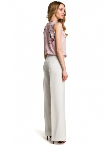 M378 Wide leg trousers - ecru