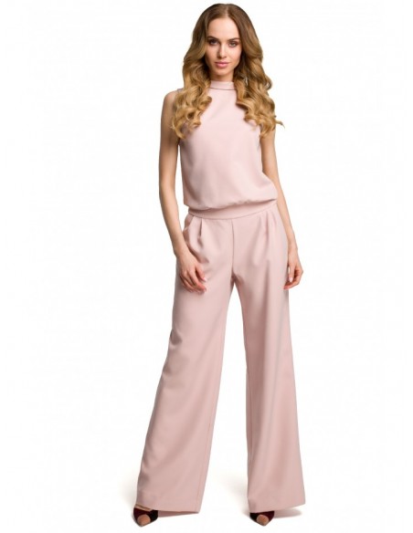 M382 Jumpsuit with split back - powder