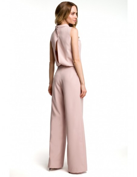 M382 Jumpsuit with split back - powder