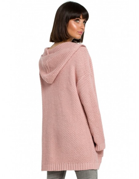 BK002 Hooded cardigan - pink