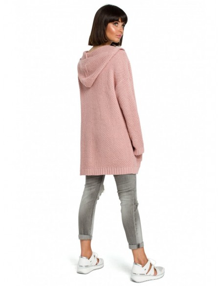 BK002 Hooded cardigan - pink