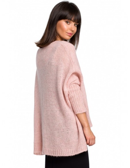 BK018 Lightweight oversized pullover sweater - pink