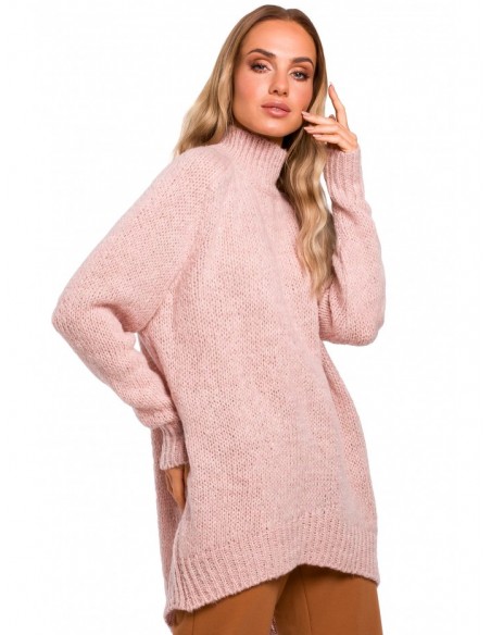 M468 High-low pullover sweater - powder