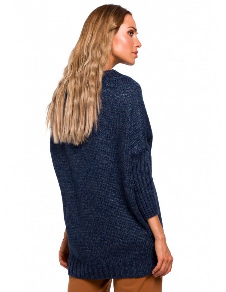 M470 Melange pullover sweater - navy blue