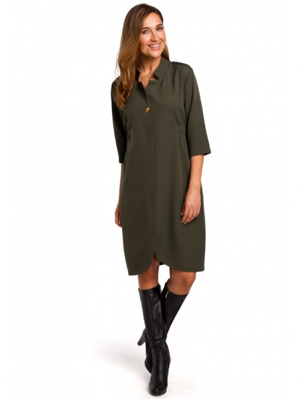 S189 Blazer dress - khaki