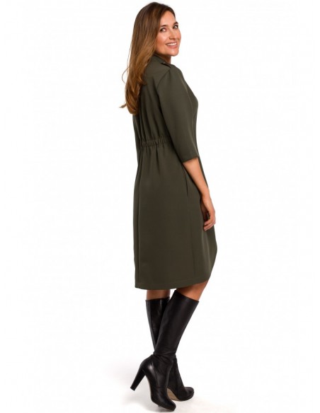 S189 Blazer dress - khaki