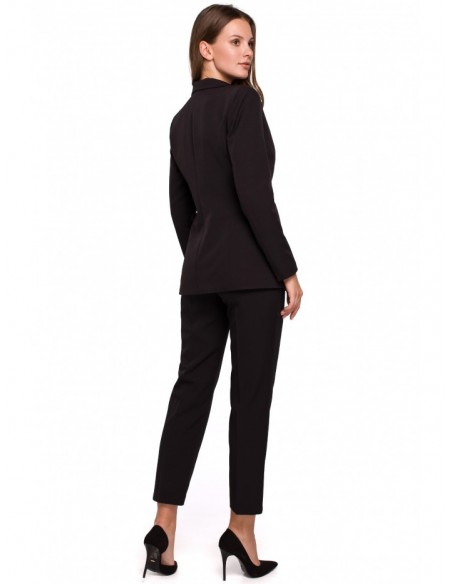 K036 Single buttom blazer - black