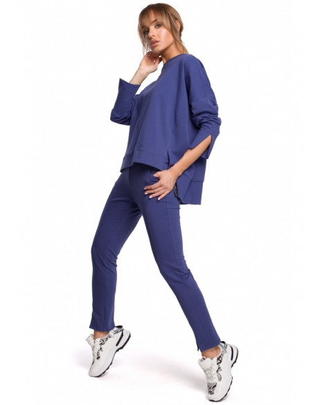 M493 Split leg trousers - indigo