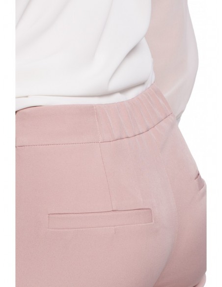 K055 Slim leg trousers - crepe pink