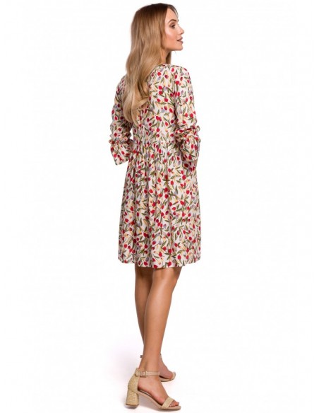 M521 Frilled sleeve dress - model 5