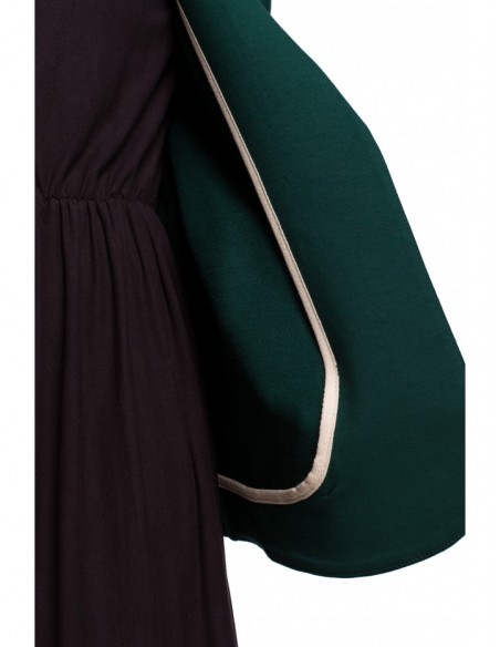 B180 Hooded blazer in cotton knit - dark green