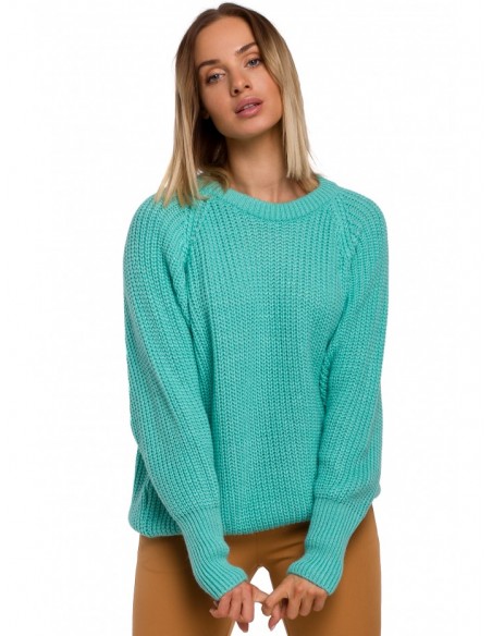 M537 Classic pullover sweater - aquamarine
