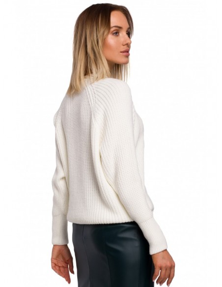 M537 Classic pullover sweater - ecru