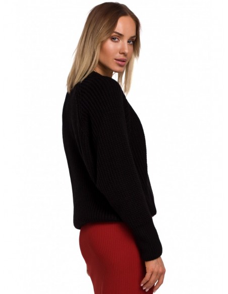 M537 Classic pullover sweater - black