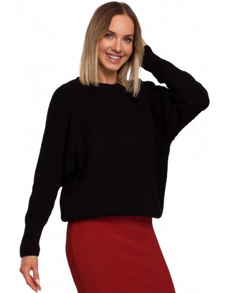 M537 Classic pullover sweater - black