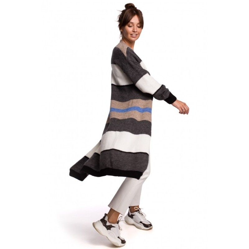 BK055 Striped cardigan - model 1 2