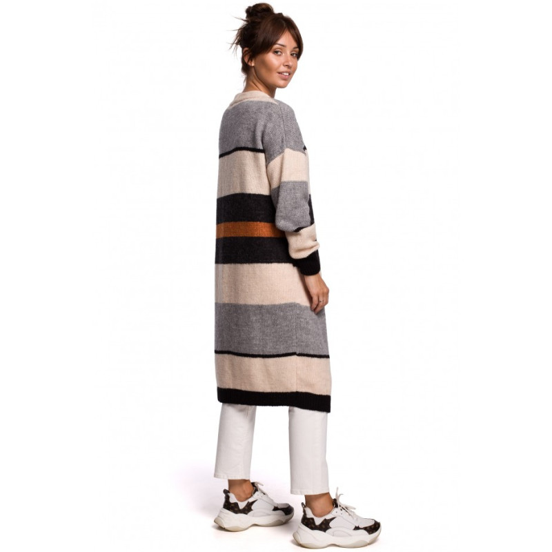 BK055 Striped cardigan - model 3 2