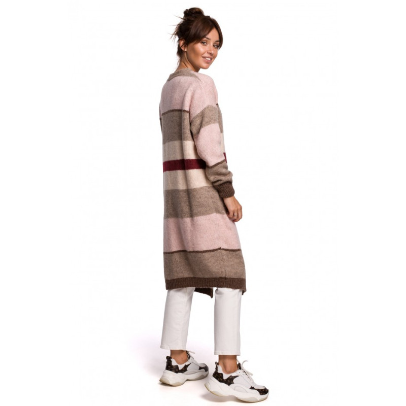 BK055 Striped cardigan - model 4 2