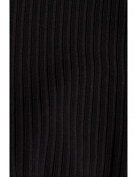 M542 Turtleneck knit dress - black