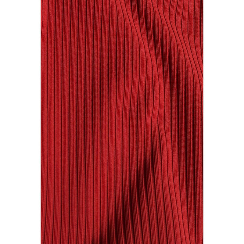 M544 Maxi dress with a leg split - brick red 2