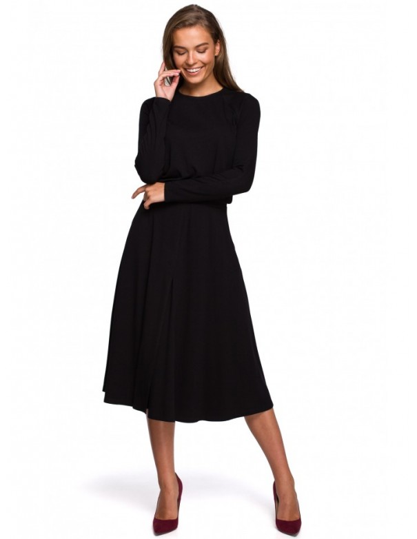S234 Fit and flare dress - black