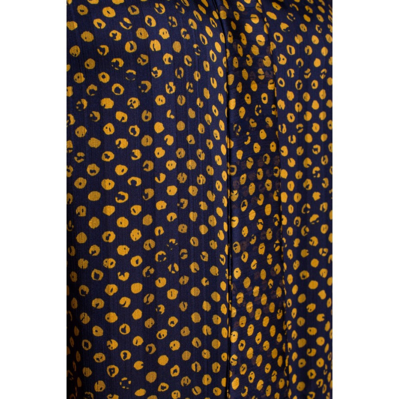 S237 The neck chiffon dress with irregural print - model 3 2